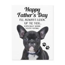 Perro Siempre Mira A Ti Padres Día Postcard