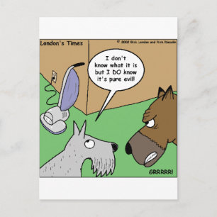 Postal Perro vs. limpiador de vacío regalos divertidos y 