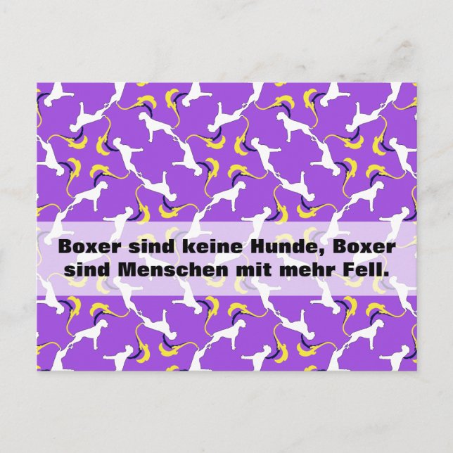 Postal Perros Boxer (Anverso)