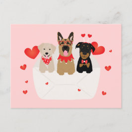 Postal Perros En El Amor De Los Sobre