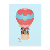 Perros En Globo De Aire Caliente