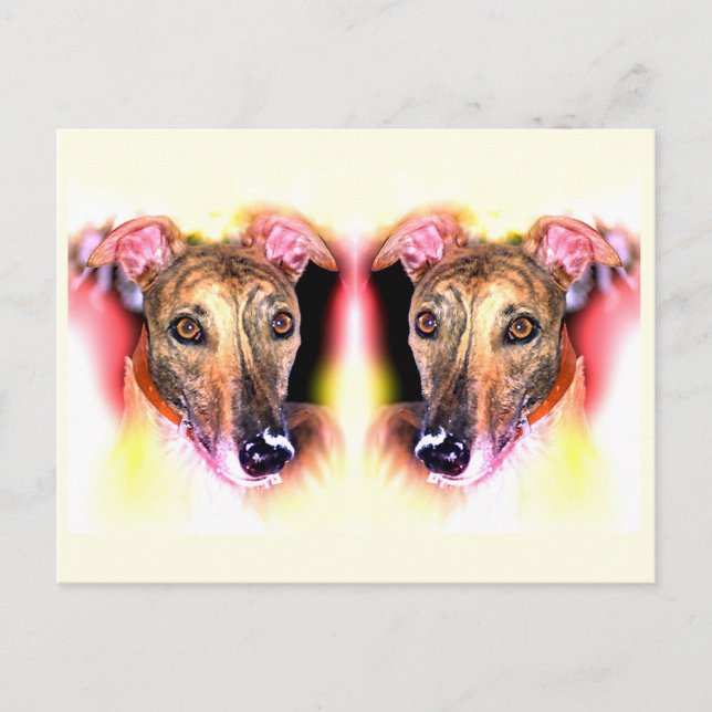 Postal Perros griegos arte arte animal (Anverso)