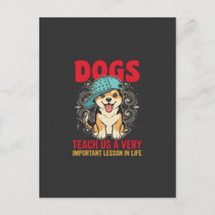 Postal Perros Nos Enseñan una Lección Muy Importante Vint