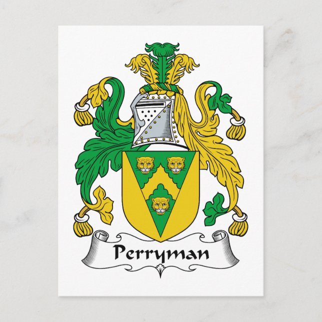 Postal Perryman Family Crest (Anverso)