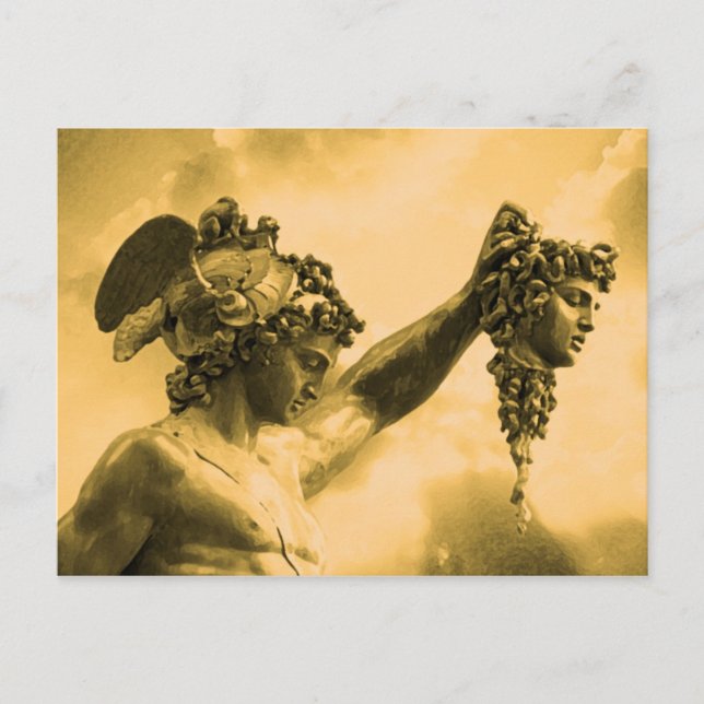 Postal Perseo vs Medusa (Anverso)