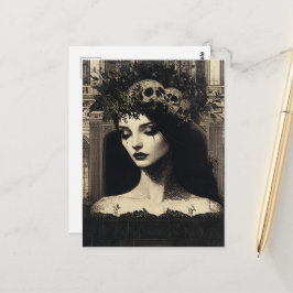 Postal Persephone negro y blanco