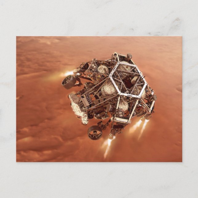 Postal Perseverancia en el lanzamiento de motores en fase (Anverso)