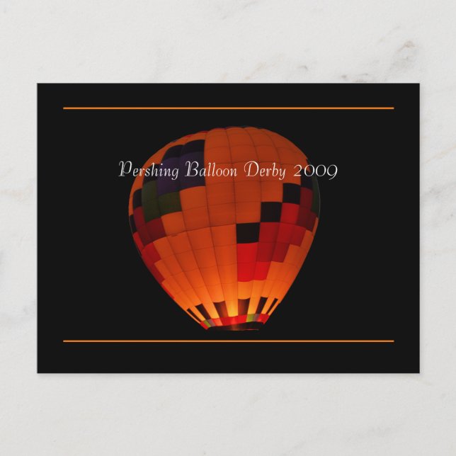 Postal Pershing Balloon Derby 2009 (Anverso)