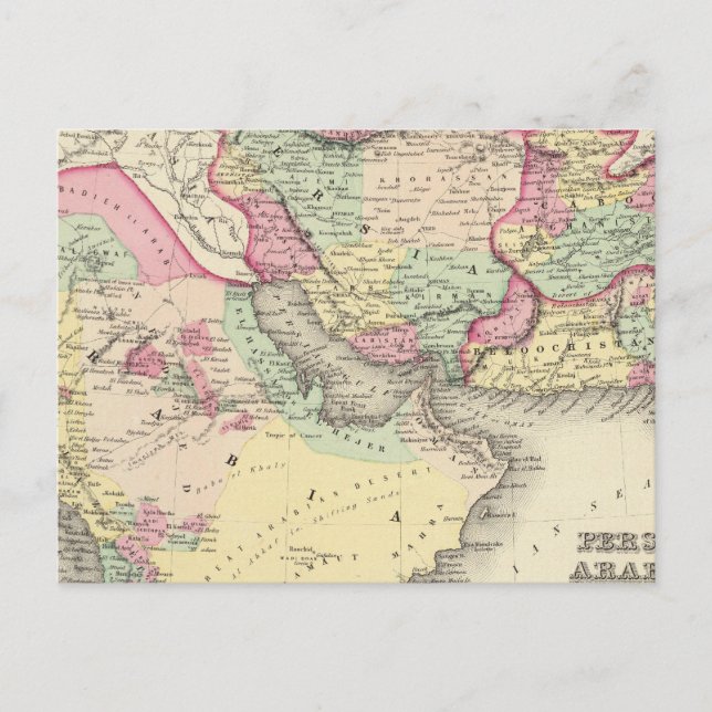 Postal Persia Arabia (Anverso)