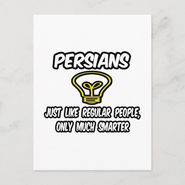 Postal Persia... Gente común y corriente, sólo más inteli (Anverso)