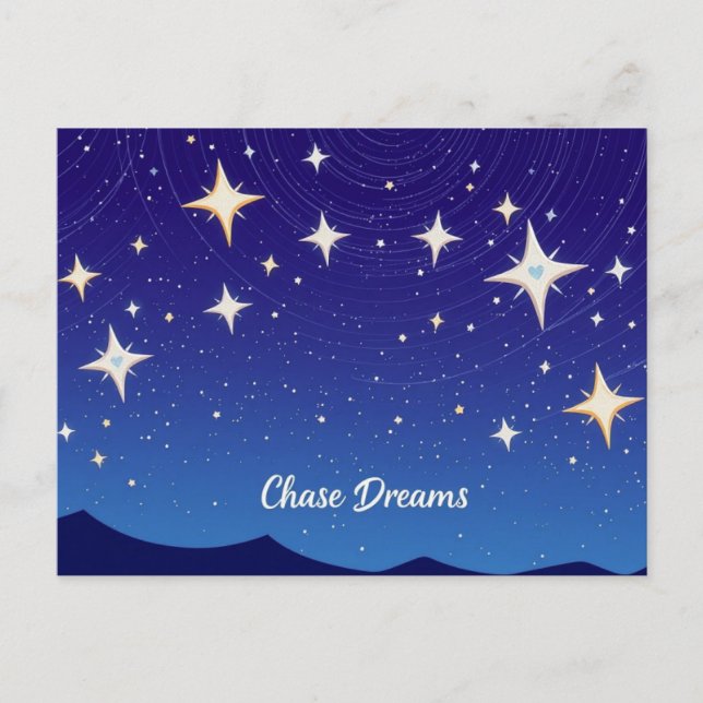 Postal Persigue Estrellas de Sueños (Anverso)