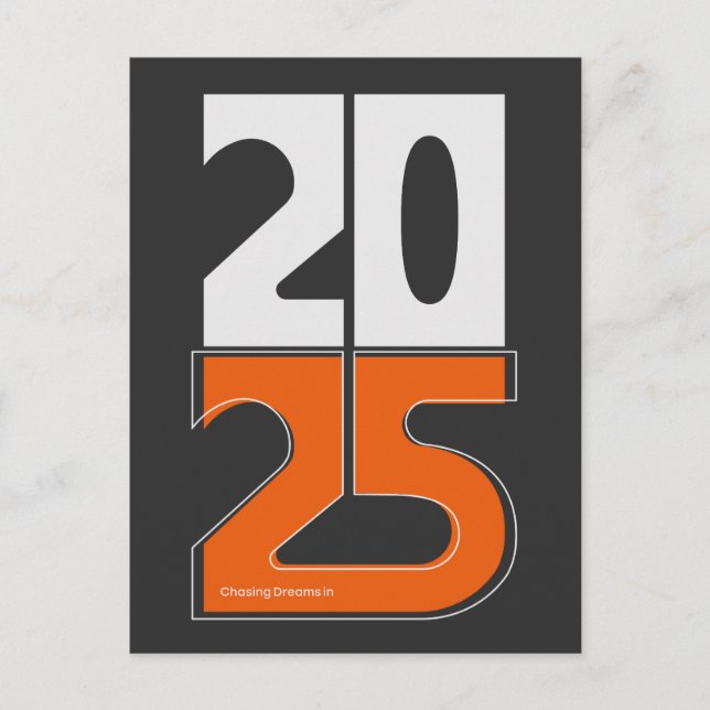 Postal Persiguiendo sueños en 2025 (Anverso)