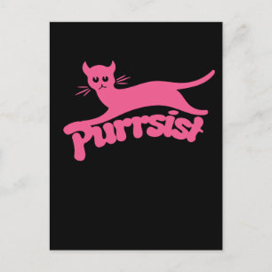 Postal persista el gato purrsista