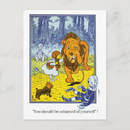Postal Personajes antiguos de El mago de Oz