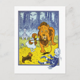 Postal Personajes antiguos de El mago de Oz