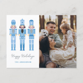 POSTAL PERSONAJES AZULES CON NAVIDADES FOTOGRÁFICOS POSTC