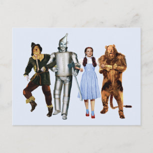Postal Personajes clásicos del mago de Oz