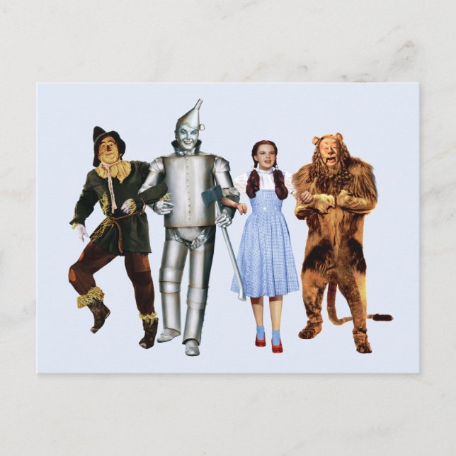 Postal Personajes clásicos del mago de Oz (Anverso)