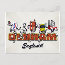 Postal Personajes de dibujos animados de Oldham