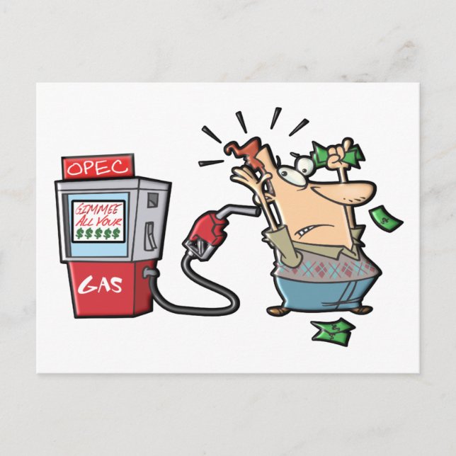 Postal Personajes de dibujos animados de precios altos (Anverso)