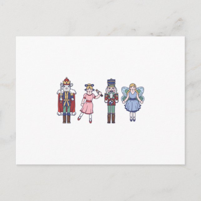 Postal Personajes de Nutcracker (Anverso)
