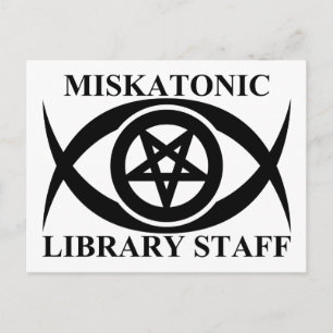 POSTAL PERSONAL DE LA BIBLIOTECA MISKATONIC