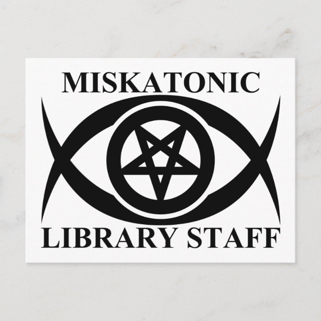 POSTAL PERSONAL DE LA BIBLIOTECA MISKATONIC (Anverso)