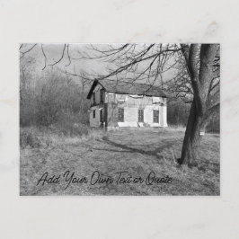 Postal Personalice esta casa abandonada en los bosques