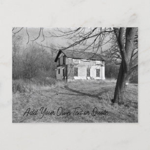 Postal Personalice esta casa abandonada en los bosques