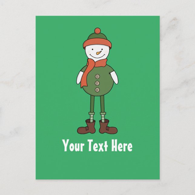 Postal Personalice este Snowman de Guay (Anverso)