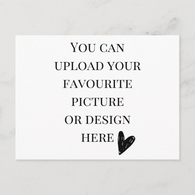 Postal Personalise 5.6" x 4.25" postcard- landscape (Anverso)
