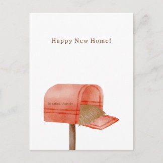 Postal Personalised Happy New Home Card.