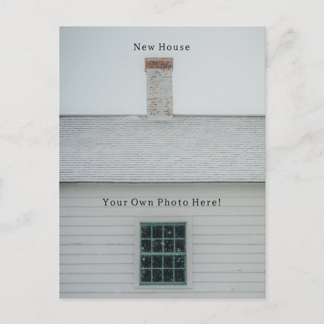 Postal Personalised Photo Moving House New Home Card. (Anverso)