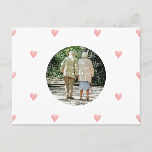 Postal Personalised Photo Valentine's Day Card. (Anverso)