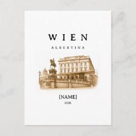 Postal Personalisierte Wien Albertina | Name & Jahr