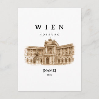 Postal Personalisierte Wien Hofburg | Name & Jahr