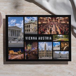 Postal Personalisierte Wien Österreich Foto-Collage