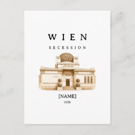 Postal Personalisierte Wien Secession | Name & Jahr