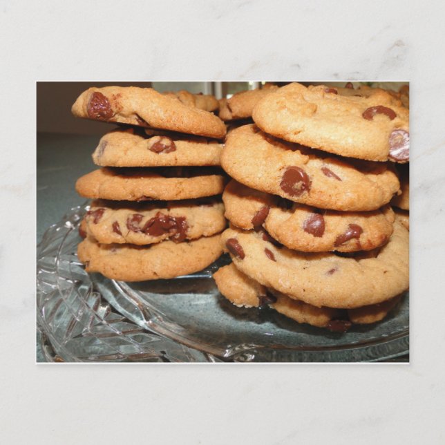 Postal Personaliza Galletas Postre Chocolate Chip Dulces (Anverso)