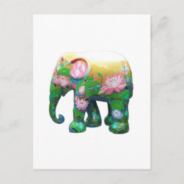 Postal Personaliza las flores de la selva africana de saf