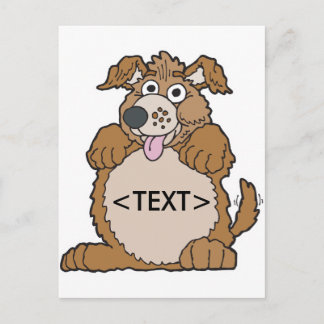 Postal Personaliza un cachorro, <TEXT>