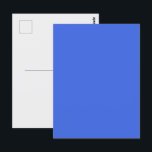 Postal personalizable azul real<br><div class="desc">Simple, fuerte y versátil hasta el infinito: esta postal de color azul real es una pizarra en blanco para una comunicación audaz. Ya sea que esté promocionando un evento, enviando notas de agradecimiento de boda, creando saludos para fiestas religiosas o ejecutando una campaña escolar o comercial a gran escala, este...</div>