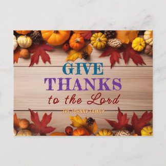 Postal Personalizable " DALE GRACIAS al Señor " Postcard