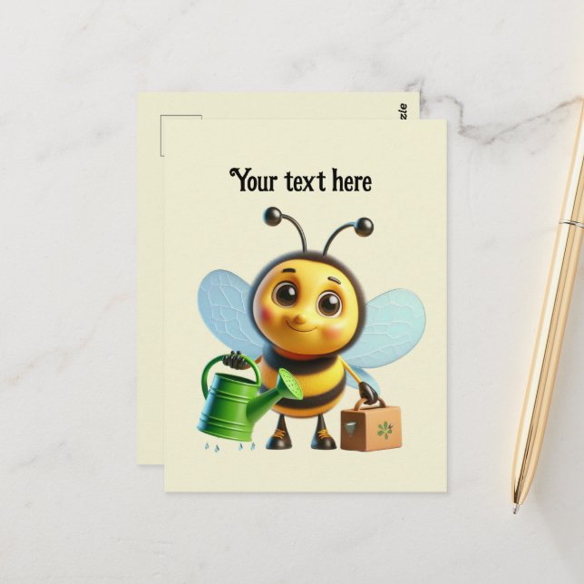 Postal Personalizable de amantes de la jardinería (Anverso/Reverso In Situ)