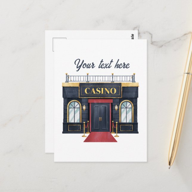 Postal personalizable de apuestas de Guay Casino (Anverso/Reverso In Situ)