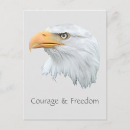 Postal Personalizable de Libertad y Valor del Águila Calv