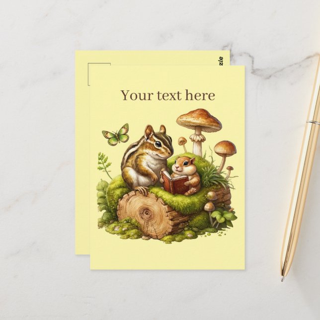 Postal Personalizable de los amantes de los animales lect (Anverso/Reverso In Situ)