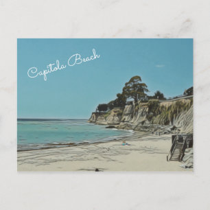 Postal Personalizable de playa Capitola