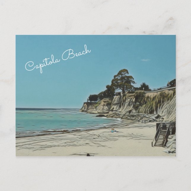 Postal Personalizable de playa Capitola (Anverso)