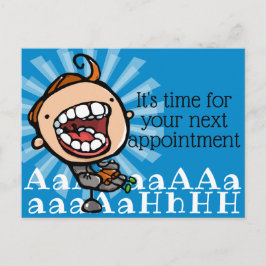 Postal Personalizable de recordatorio para citas dentales